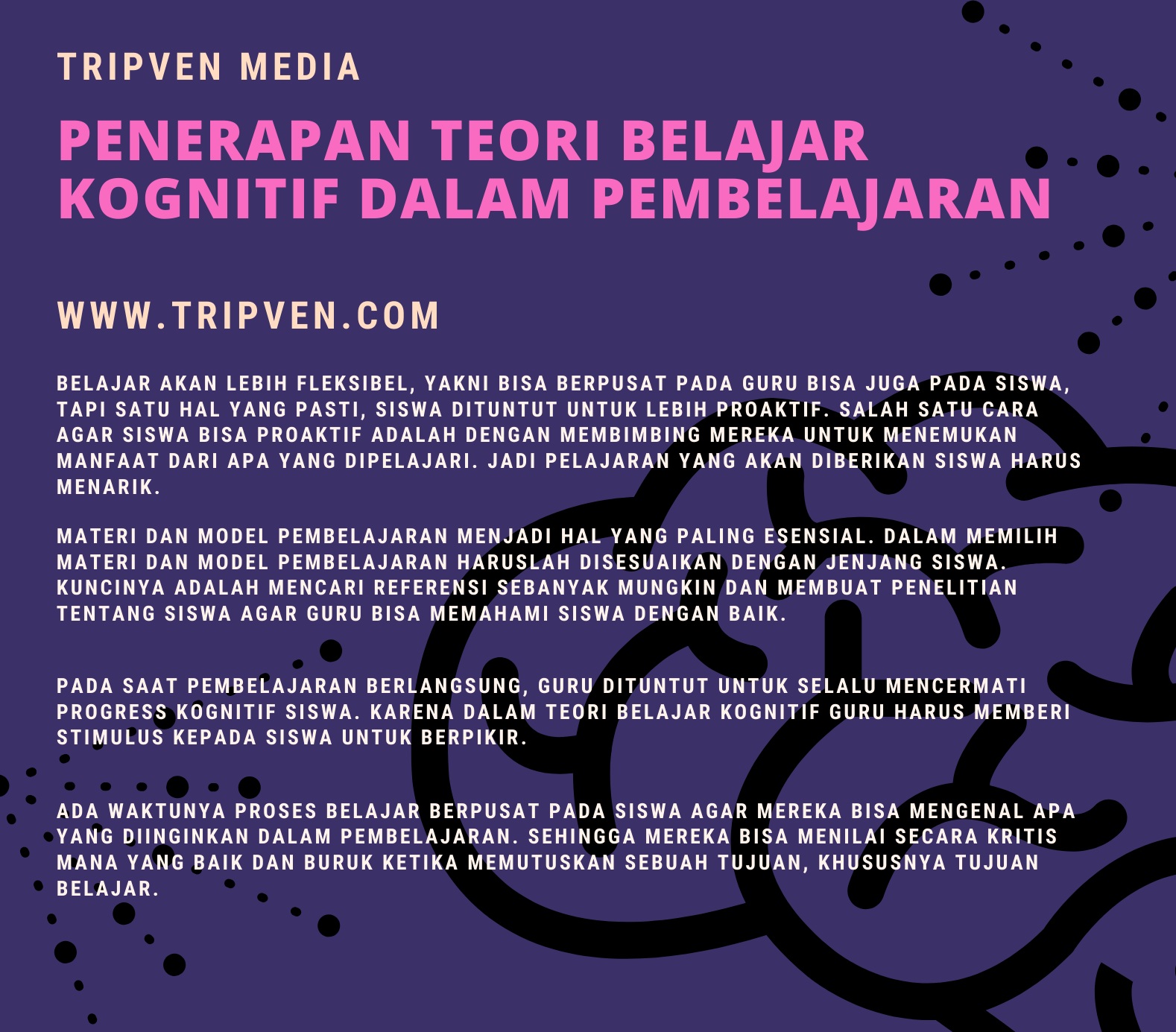 Teori Belajar Kognitif Pada Pembelajaran