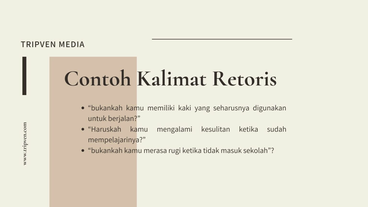 Penjelasan Kalimat Retoris dan Contohnya