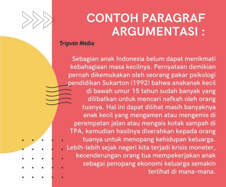 paragraf argumentasi beserta contohnya