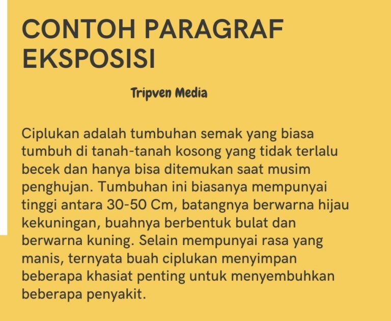 jenis paragraf eksposisi