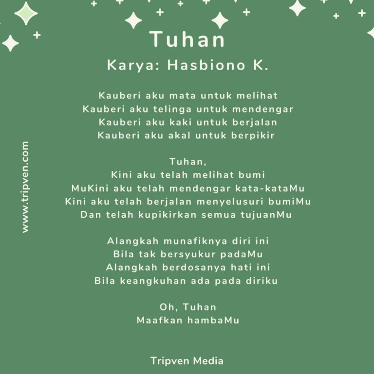 Musikalisasi Puisi Tuhan dari Trio Bimbo dan Hasbiono K