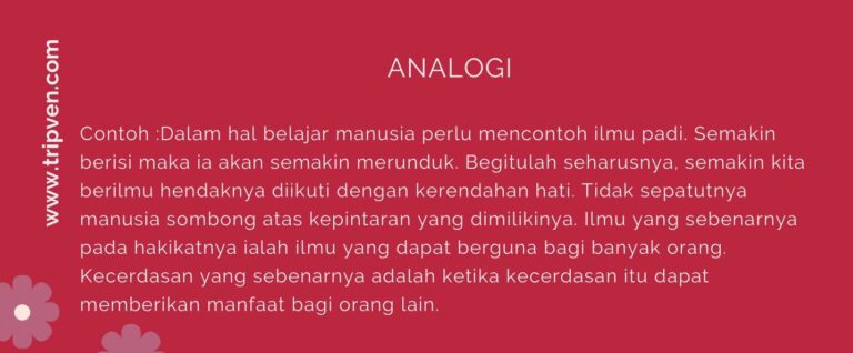 Pola Pengembangan Paragraf Analogi