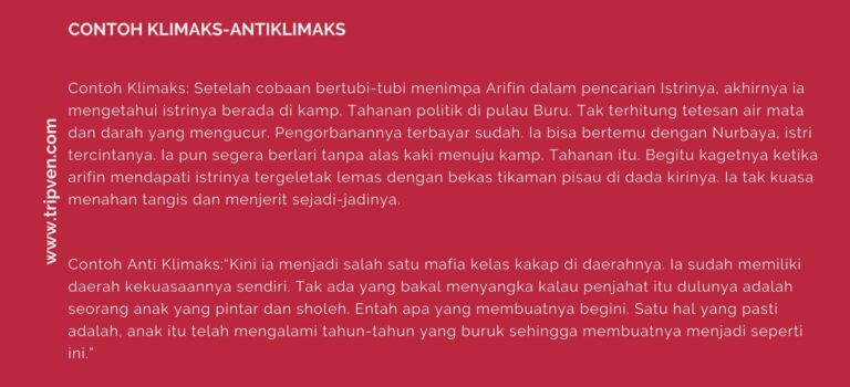 Pola Pengembangan Paragraf Klimaks dan Anti-klimaks