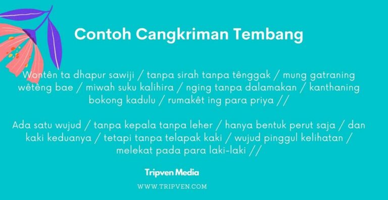 Contoh Cangkriman Tembang