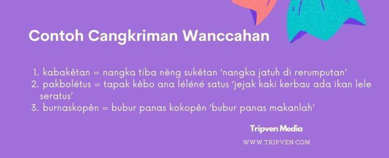 Contoh Cangkriman Wanccahan