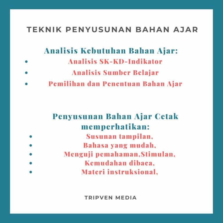 Langkah memilih bahan ajar